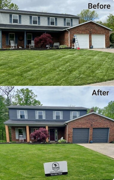Before & After Exterior House Painting in Hamilton, OH (1)